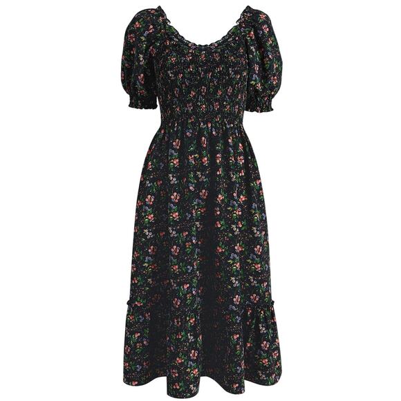 Hill House Dresses & Skirts - Hill House Home Floral Multicolor Louisa Dress Size XS